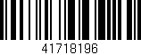 Código de barras (EAN, GTIN, SKU, ISBN): '41718196'