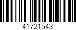 Código de barras (EAN, GTIN, SKU, ISBN): '41721543'