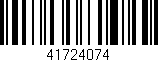 Código de barras (EAN, GTIN, SKU, ISBN): '41724074'