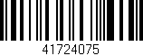 Código de barras (EAN, GTIN, SKU, ISBN): '41724075'