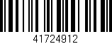 Código de barras (EAN, GTIN, SKU, ISBN): '41724912'