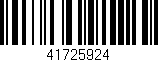Código de barras (EAN, GTIN, SKU, ISBN): '41725924'