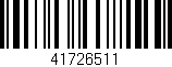 Código de barras (EAN, GTIN, SKU, ISBN): '41726511'