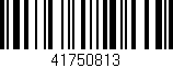 Código de barras (EAN, GTIN, SKU, ISBN): '41750813'