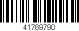 Código de barras (EAN, GTIN, SKU, ISBN): '41769790'