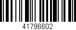 Código de barras (EAN, GTIN, SKU, ISBN): '41796602'
