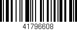 Código de barras (EAN, GTIN, SKU, ISBN): '41796608'