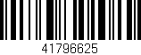 Código de barras (EAN, GTIN, SKU, ISBN): '41796625'