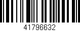 Código de barras (EAN, GTIN, SKU, ISBN): '41796632'