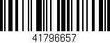 Código de barras (EAN, GTIN, SKU, ISBN): '41796657'