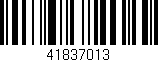 Código de barras (EAN, GTIN, SKU, ISBN): '41837013'