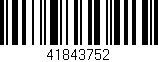 Código de barras (EAN, GTIN, SKU, ISBN): '41843752'