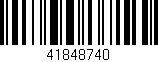 Código de barras (EAN, GTIN, SKU, ISBN): '41848740'