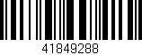 Código de barras (EAN, GTIN, SKU, ISBN): '41849288'