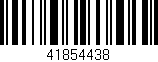 Código de barras (EAN, GTIN, SKU, ISBN): '41854438'