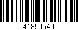 Código de barras (EAN, GTIN, SKU, ISBN): '41859549'