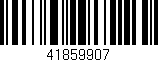 Código de barras (EAN, GTIN, SKU, ISBN): '41859907'