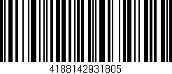 Código de barras (EAN, GTIN, SKU, ISBN): '4188142931805'