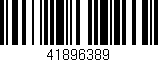 Código de barras (EAN, GTIN, SKU, ISBN): '41896389'