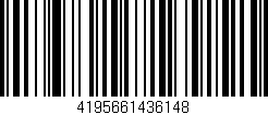 Código de barras (EAN, GTIN, SKU, ISBN): '4195661436148'