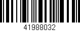 Código de barras (EAN, GTIN, SKU, ISBN): '41988032'