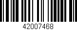 Código de barras (EAN, GTIN, SKU, ISBN): '42007468'
