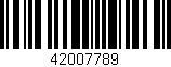 Código de barras (EAN, GTIN, SKU, ISBN): '42007789'