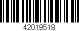 Código de barras (EAN, GTIN, SKU, ISBN): '42019519'
