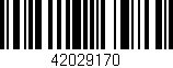 Código de barras (EAN, GTIN, SKU, ISBN): '42029170'