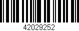 Código de barras (EAN, GTIN, SKU, ISBN): '42029252'
