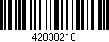 Código de barras (EAN, GTIN, SKU, ISBN): '42038210'