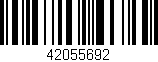Código de barras (EAN, GTIN, SKU, ISBN): '42055692'