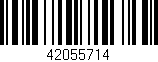 Código de barras (EAN, GTIN, SKU, ISBN): '42055714'