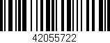 Código de barras (EAN, GTIN, SKU, ISBN): '42055722'