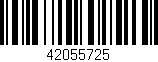 Código de barras (EAN, GTIN, SKU, ISBN): '42055725'