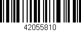 Código de barras (EAN, GTIN, SKU, ISBN): '42055810'