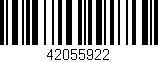 Código de barras (EAN, GTIN, SKU, ISBN): '42055922'