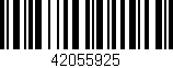 Código de barras (EAN, GTIN, SKU, ISBN): '42055925'