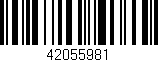 Código de barras (EAN, GTIN, SKU, ISBN): '42055981'