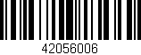 Código de barras (EAN, GTIN, SKU, ISBN): '42056006'