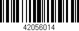 Código de barras (EAN, GTIN, SKU, ISBN): '42056014'