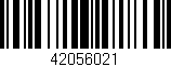 Código de barras (EAN, GTIN, SKU, ISBN): '42056021'