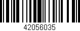 Código de barras (EAN, GTIN, SKU, ISBN): '42056035'