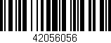 Código de barras (EAN, GTIN, SKU, ISBN): '42056056'
