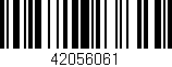 Código de barras (EAN, GTIN, SKU, ISBN): '42056061'