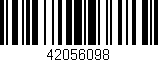 Código de barras (EAN, GTIN, SKU, ISBN): '42056098'