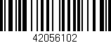 Código de barras (EAN, GTIN, SKU, ISBN): '42056102'