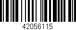 Código de barras (EAN, GTIN, SKU, ISBN): '42056115'