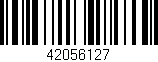 Código de barras (EAN, GTIN, SKU, ISBN): '42056127'