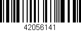 Código de barras (EAN, GTIN, SKU, ISBN): '42056141'